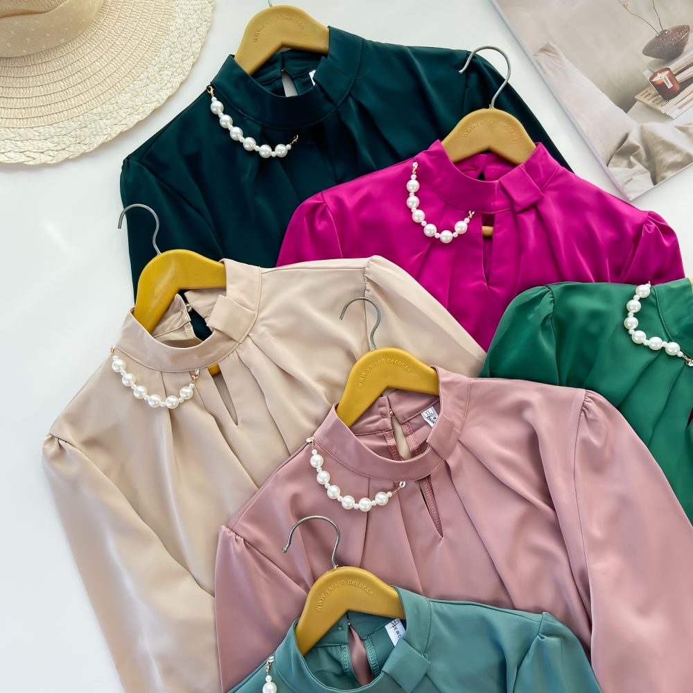 شومیز یقه مرواریدی ۱۰۰۱۰